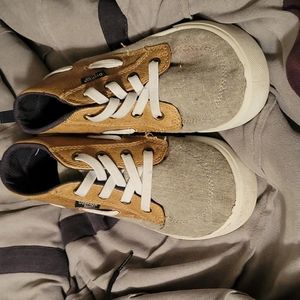 Shoes osh kosh brand Grey with brown and blue in good condition